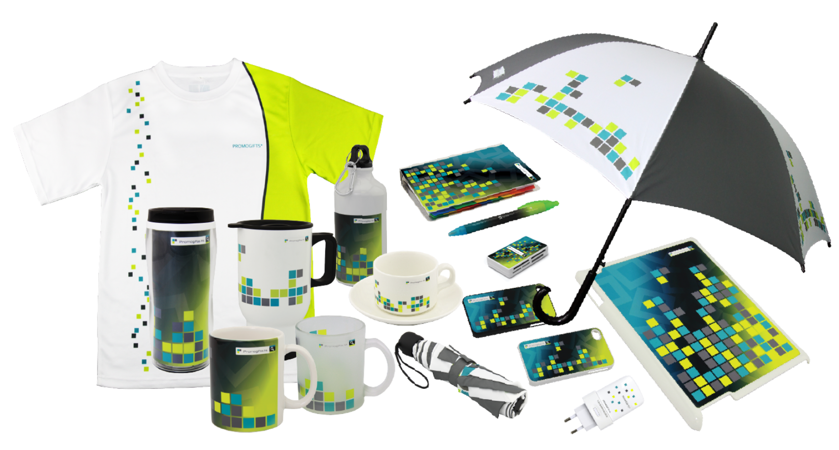 სარეკლამო, სასაჩუქრე მასალები, აქსესუარები, ნივთები