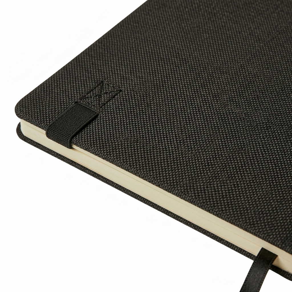 Notebook with soft cover