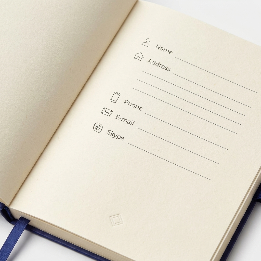 Notebook with soft cover
