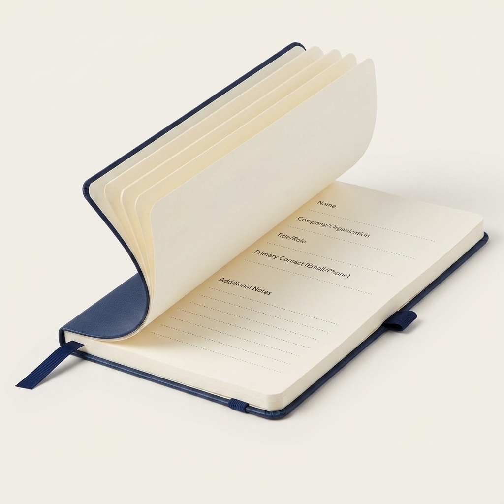 Notebook with soft cover